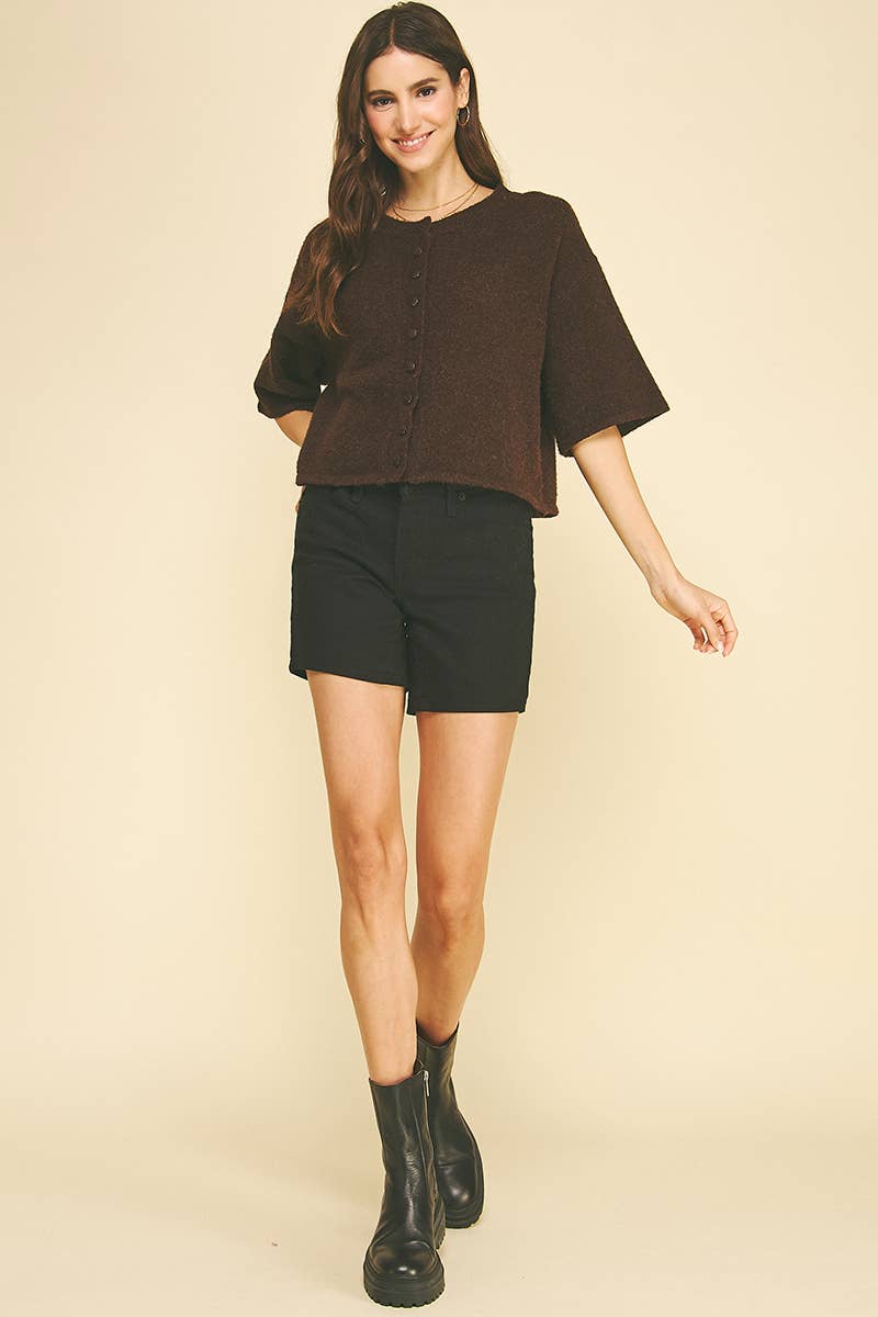 Southern Belle Button Sweater