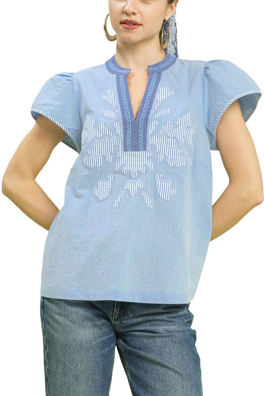 Abbie Applique Top