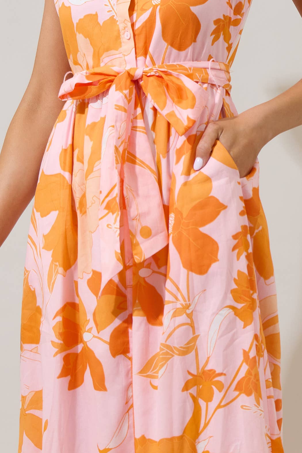 Harlow Sunset Bloom Midi Dress