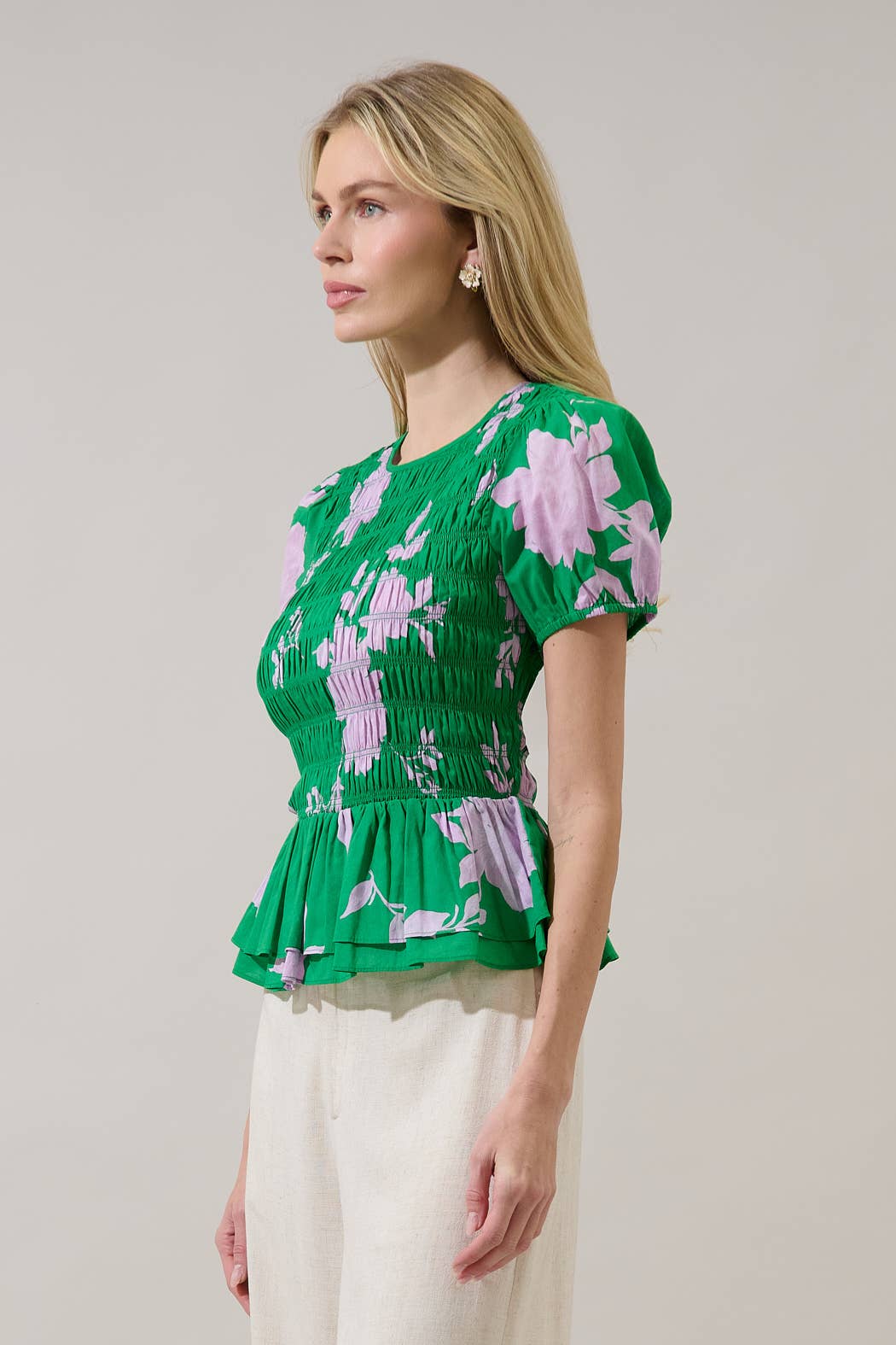 Lennox Garden Smocked Top