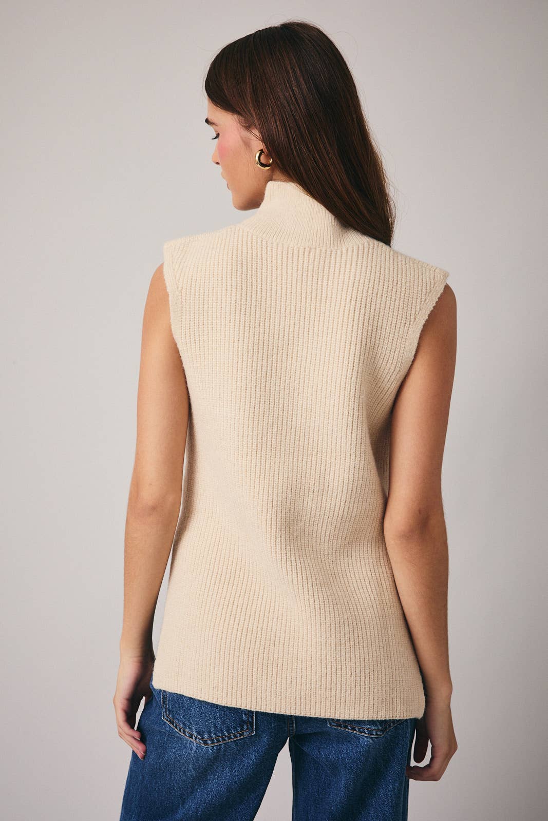 Sloane High Neck Sweater Top