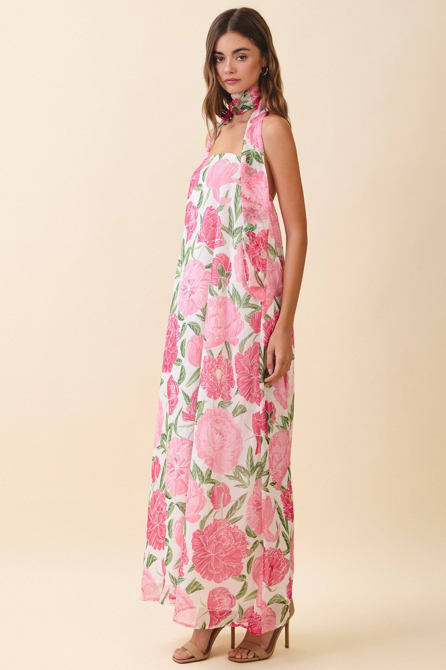 Adaline Scarf Maxi Dress