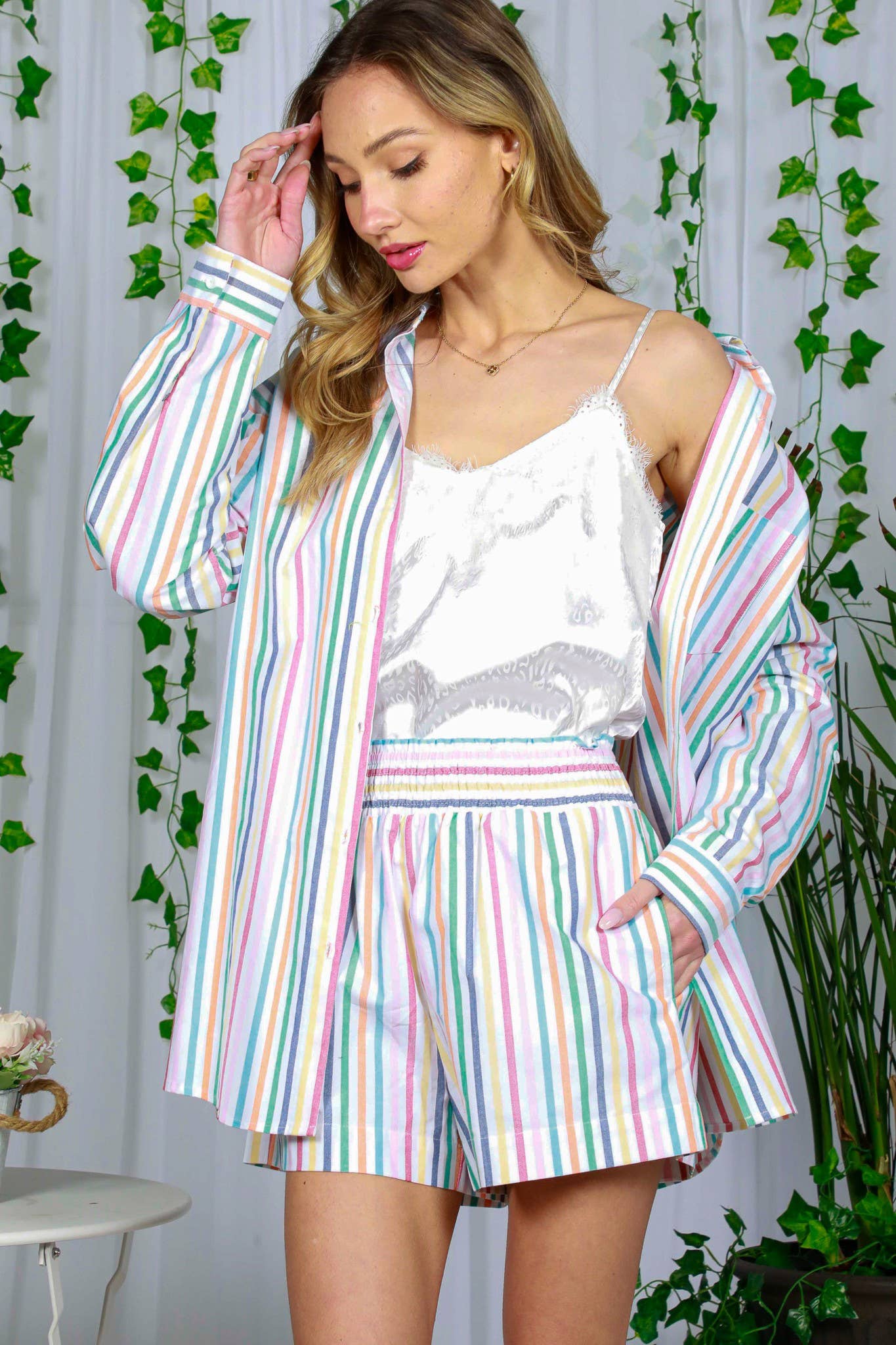 Samantha Stripe Shorts