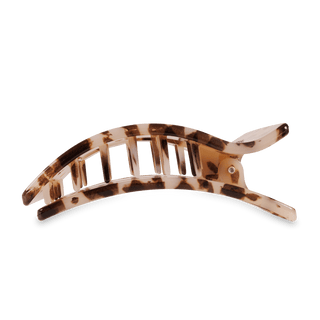 Teleties blonde tortoise large flat rectangle hair clip, view 3