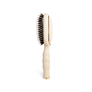 Teleties tan full size boar bristle hair brush, view 2