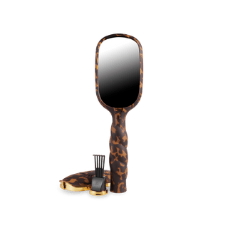 Teleties tortoise full size boar bristle hair brush, view 5