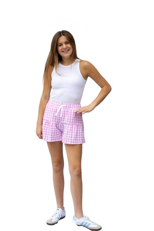 Lulu Mac Pink Gingham Skort