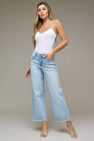 LIGHT WASH PETITE DAD JEAN