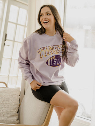 LSU Tigers Wonka Football Orchid CC Sweatshirt