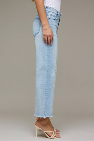 LIGHT WASH PETITE DAD JEAN