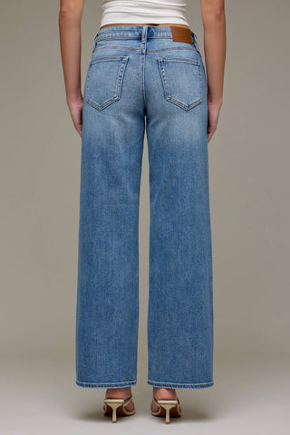 Hidden Mid Rise Dad Jeans