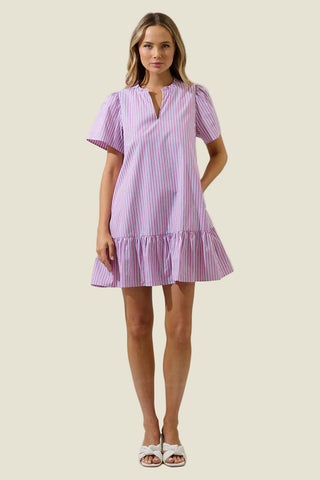 Pink Lemonade Stripe Mini Dress