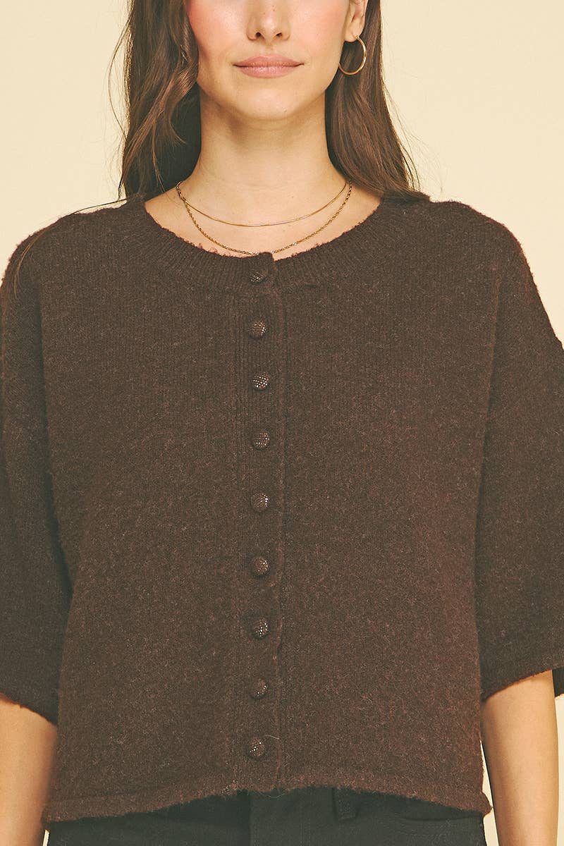 Southern Belle Button Sweater