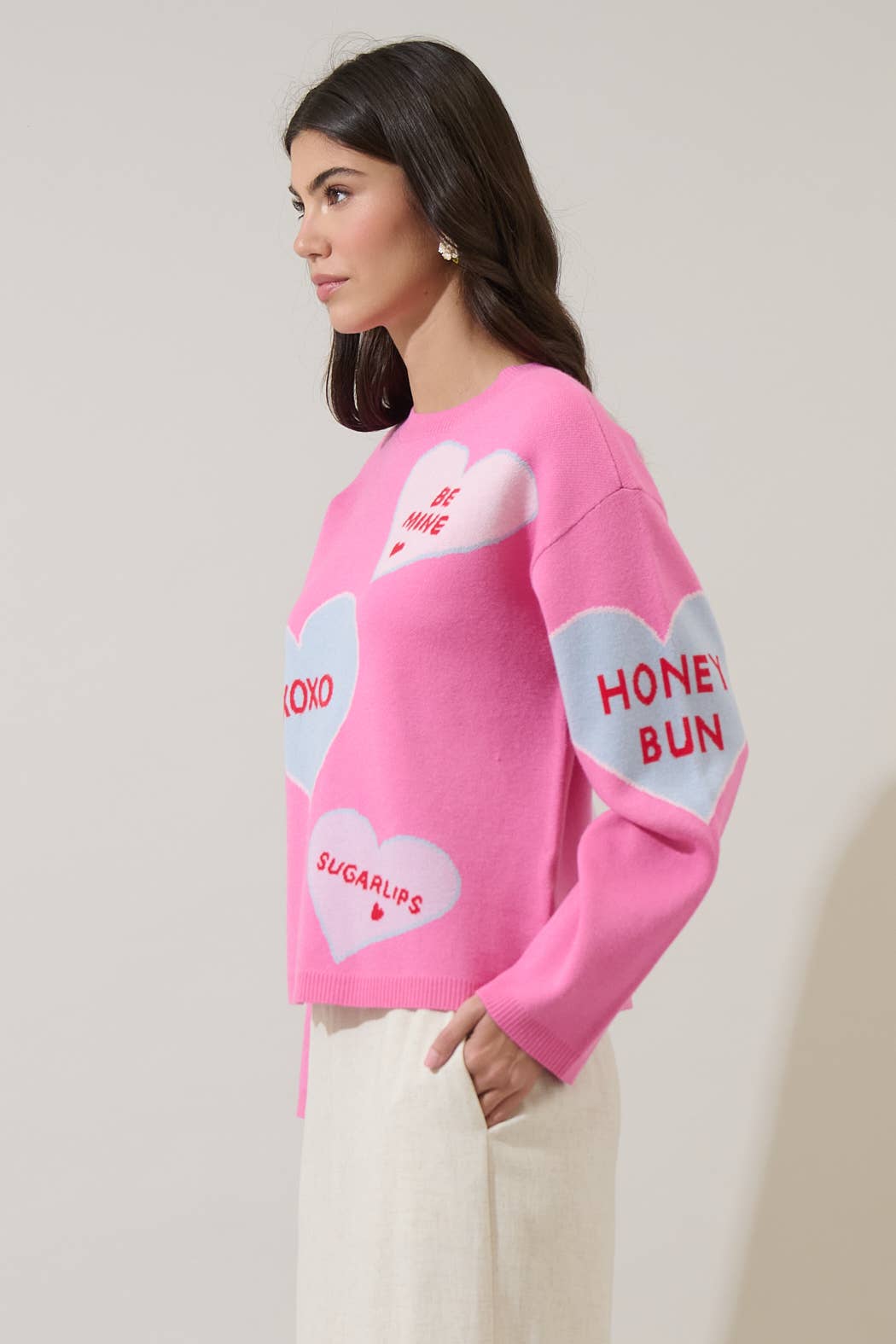 Valeny Candy Heart Sweater