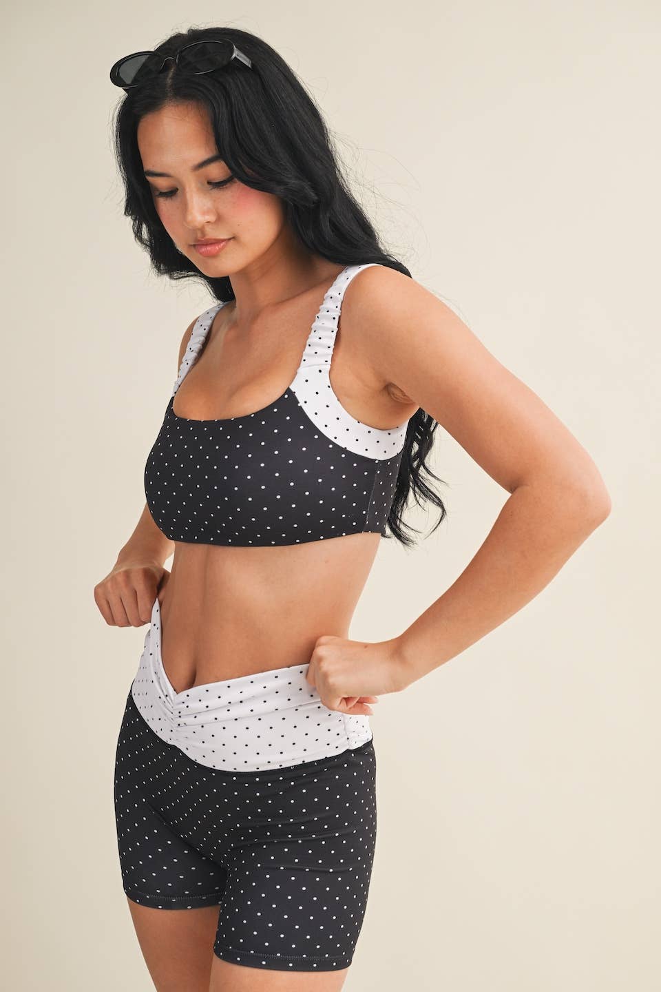Piper Polka Dot Sports Bra