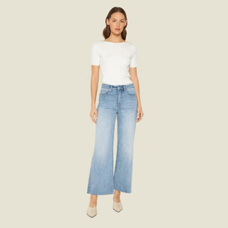 HIGH RISE WIDE RAW HEM