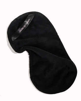 Black eye mask with 'Make Up For Ever' branding on a white background