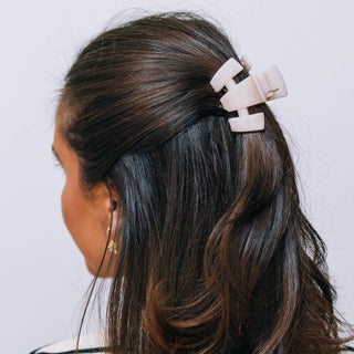 Classic | Almond Beige | Petite Claw Clip - Blue Blossom Boutique