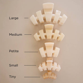 Classic | Almond Beige | Petite Claw Clip - Blue Blossom Boutique