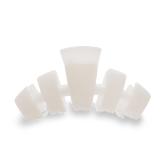 Teleties coconut white large classic claw hair clip