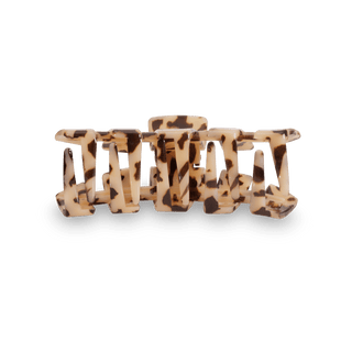 Teleties blonde tortoise medium classic claw hair clip, view 3