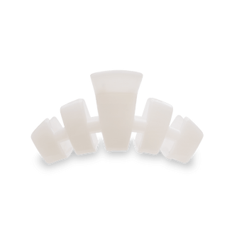 Teleties coconut white medium classic claw hair clip