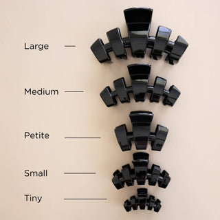 Classic | Jet Black | Petite Claw Clip - Blue Blossom Boutique