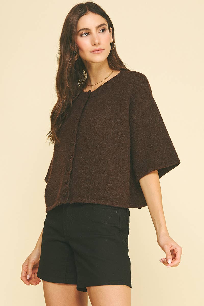 Southern Belle Button Sweater