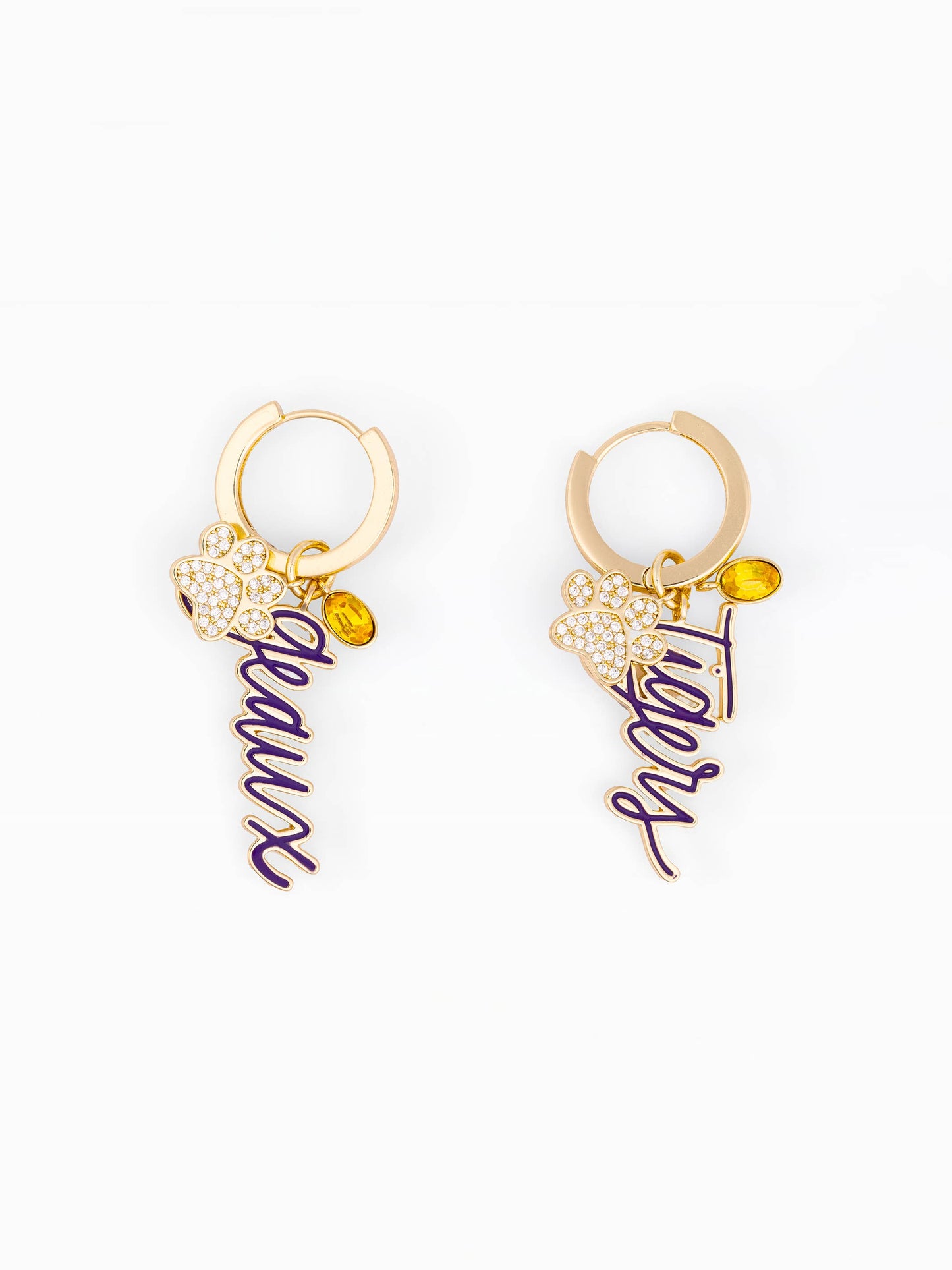 LSU Hoop Earrings | Geaux + Tiger