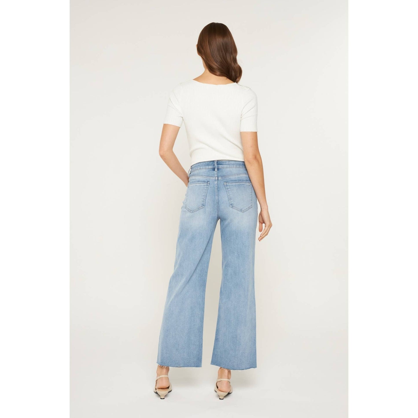 HIGH RISE WIDE RAW HEM