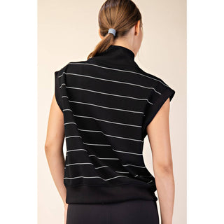 Jolie Striped Scuba Top