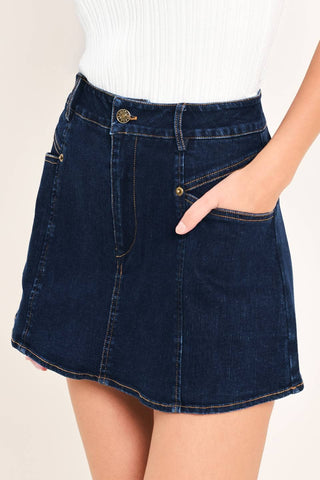The Main Street Denim Skort