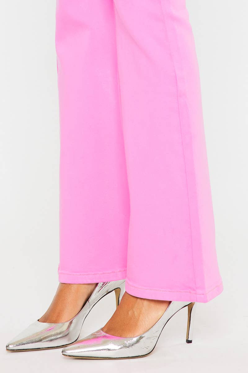 The Pink Aura High-Rise Bootcut Jeans