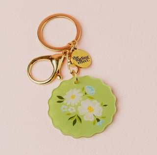 The Darling Effect key chain with floral charm