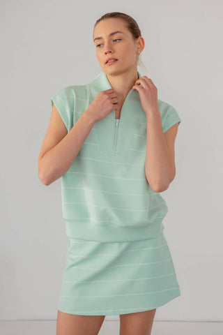 Jolie Striped Scuba Top