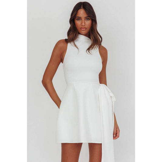 BOAT BODICE MINI DRESS