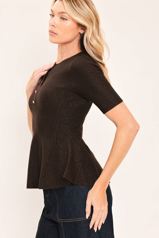 The After Hours Peplum Top