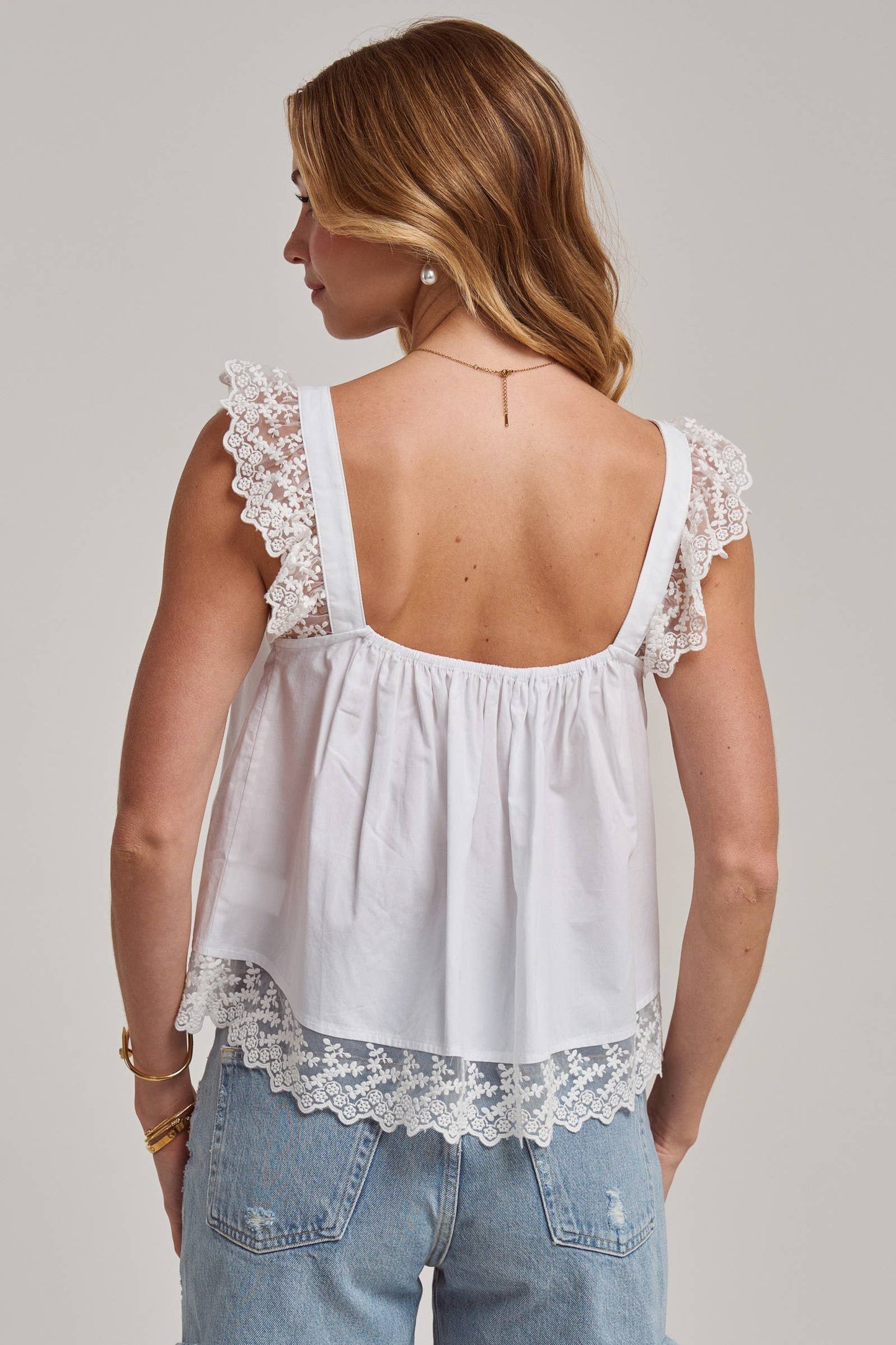 Delilah Lace Bow Blouse
