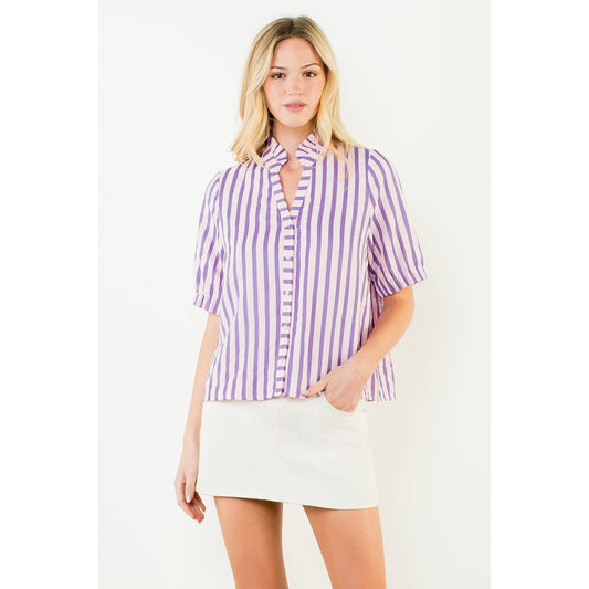 The Harper Stripe Button Down