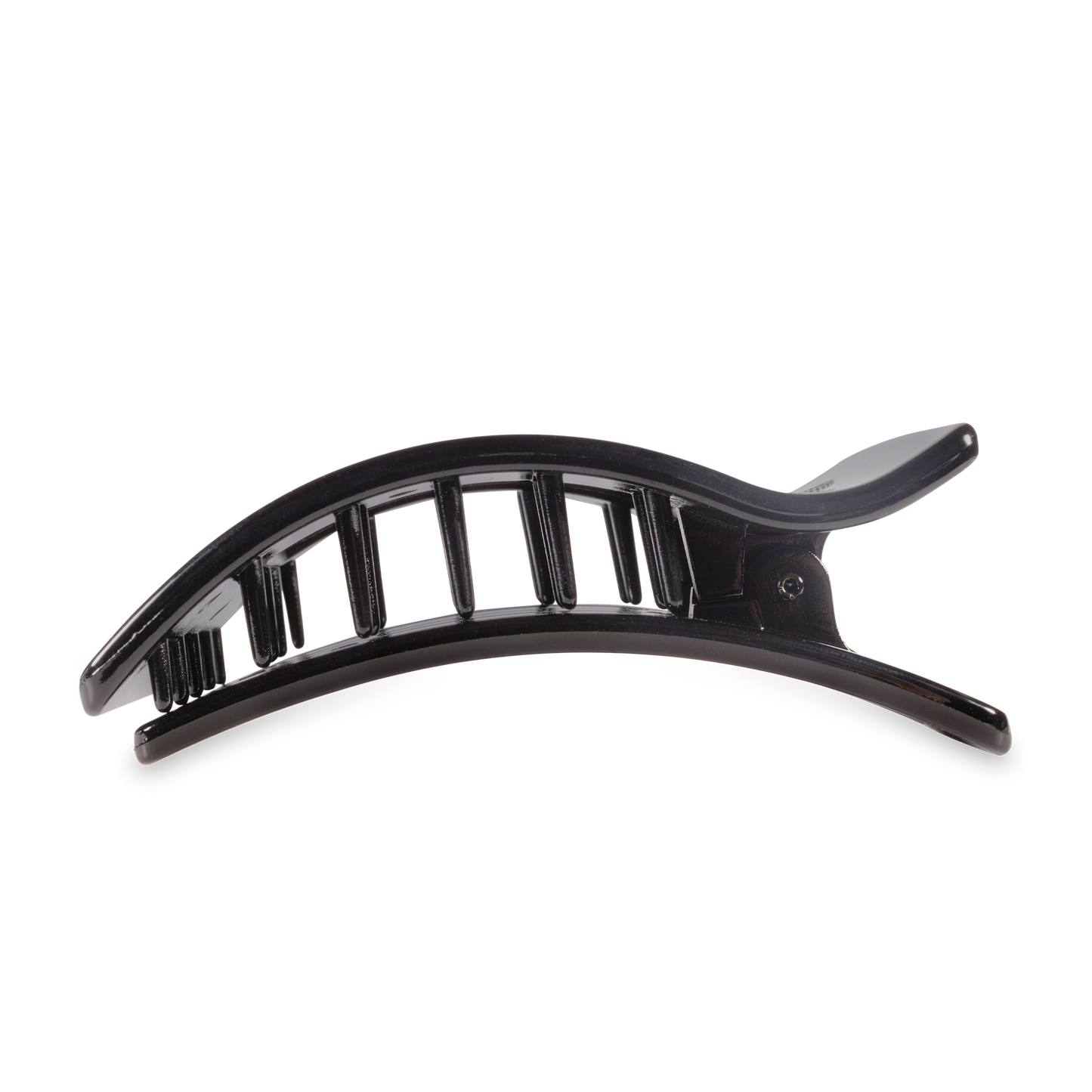 Flat Rectangle Hair Clip | Large | Jet Black