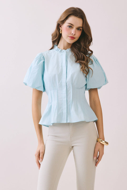 Vivienne Pintuck Puff Sleeve Blouse
