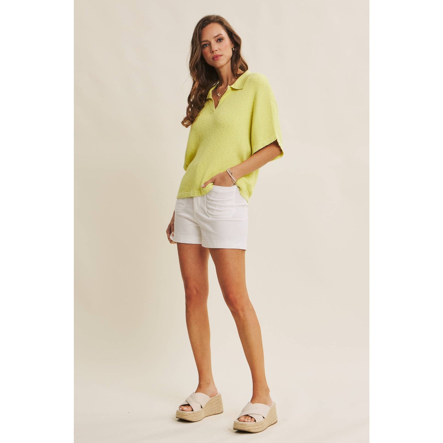 Delaney High Rise Stretch Shorts