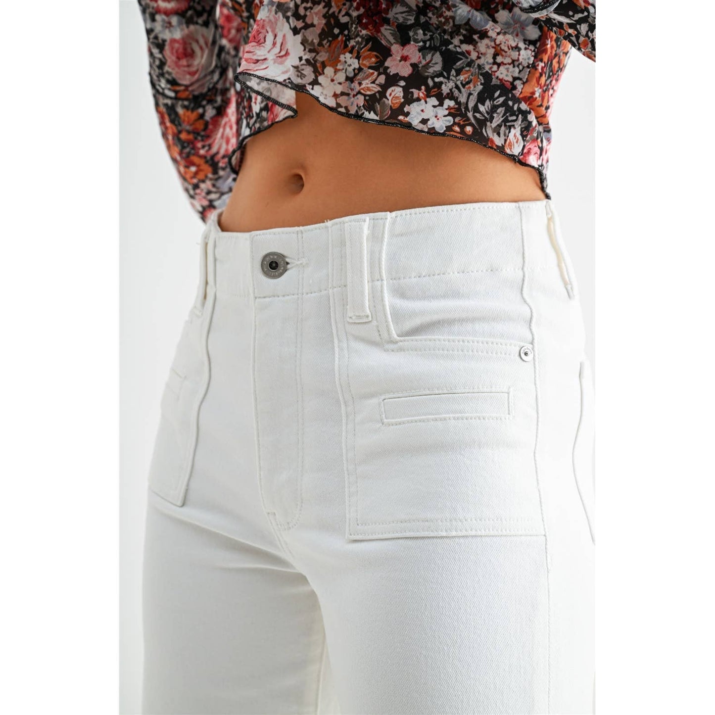 Mica Coastal Wide Crop Jeans