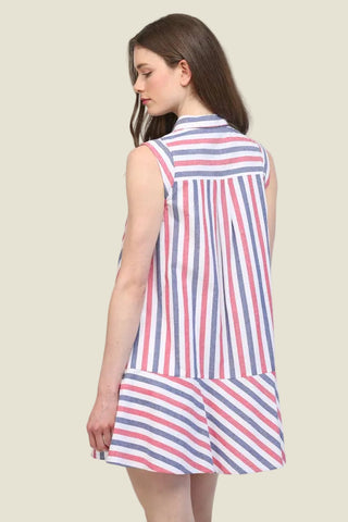 Savannah Stripe Shirt Dress