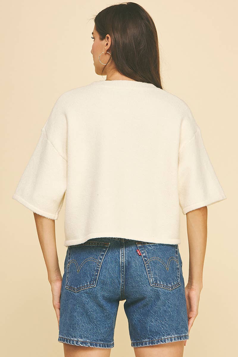 Southern Belle Button Sweater