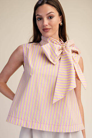 Delilah Bow Stripe Top