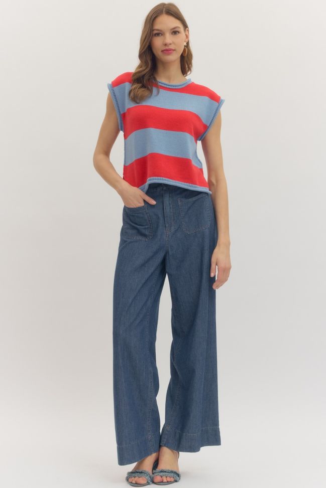Tatum Coastal Stripe Top