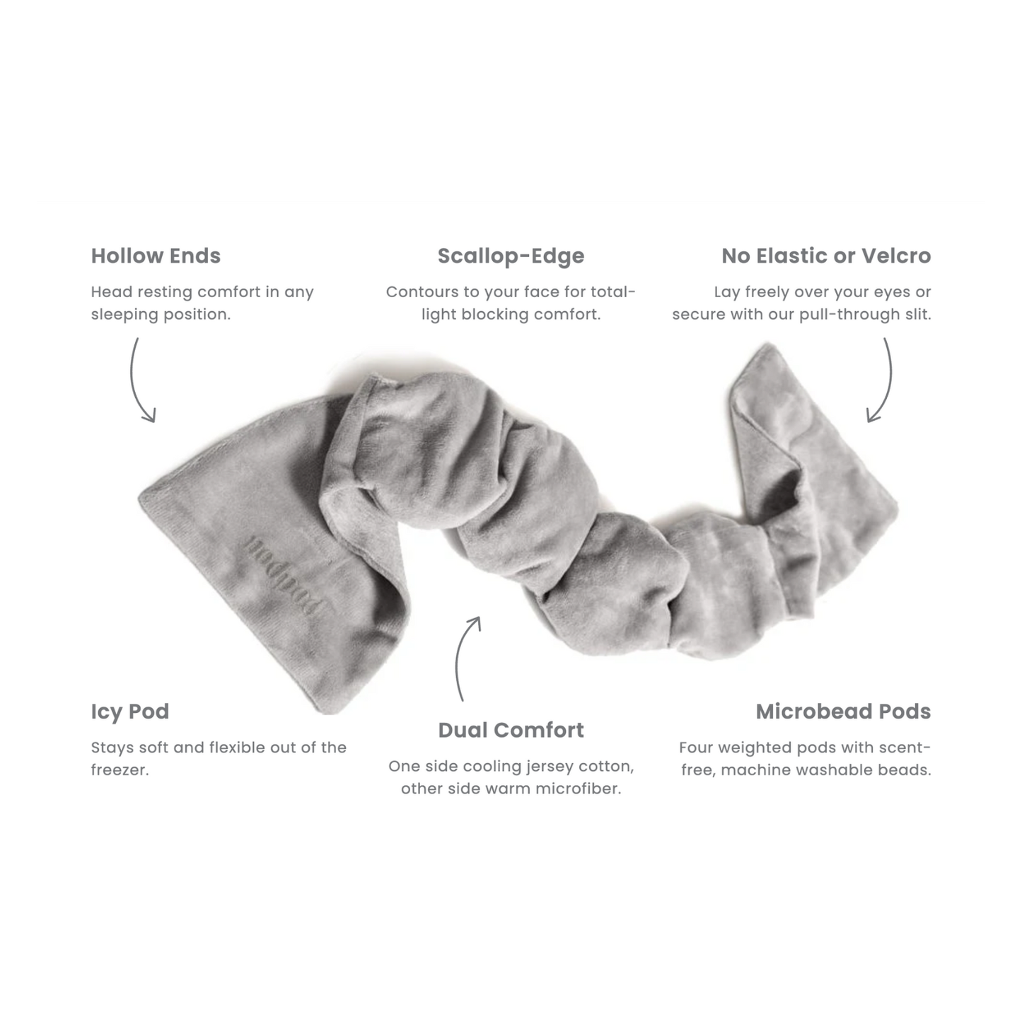 Wisteria Weighted Sleep Mask – Weighted Eye Mask for Sleep & Relaxation