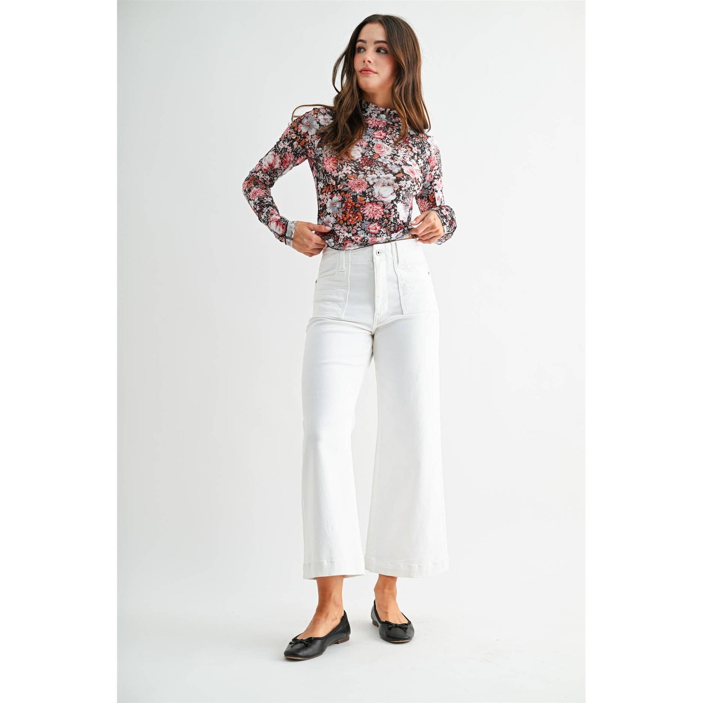 Mica Coastal Wide Crop Jeans