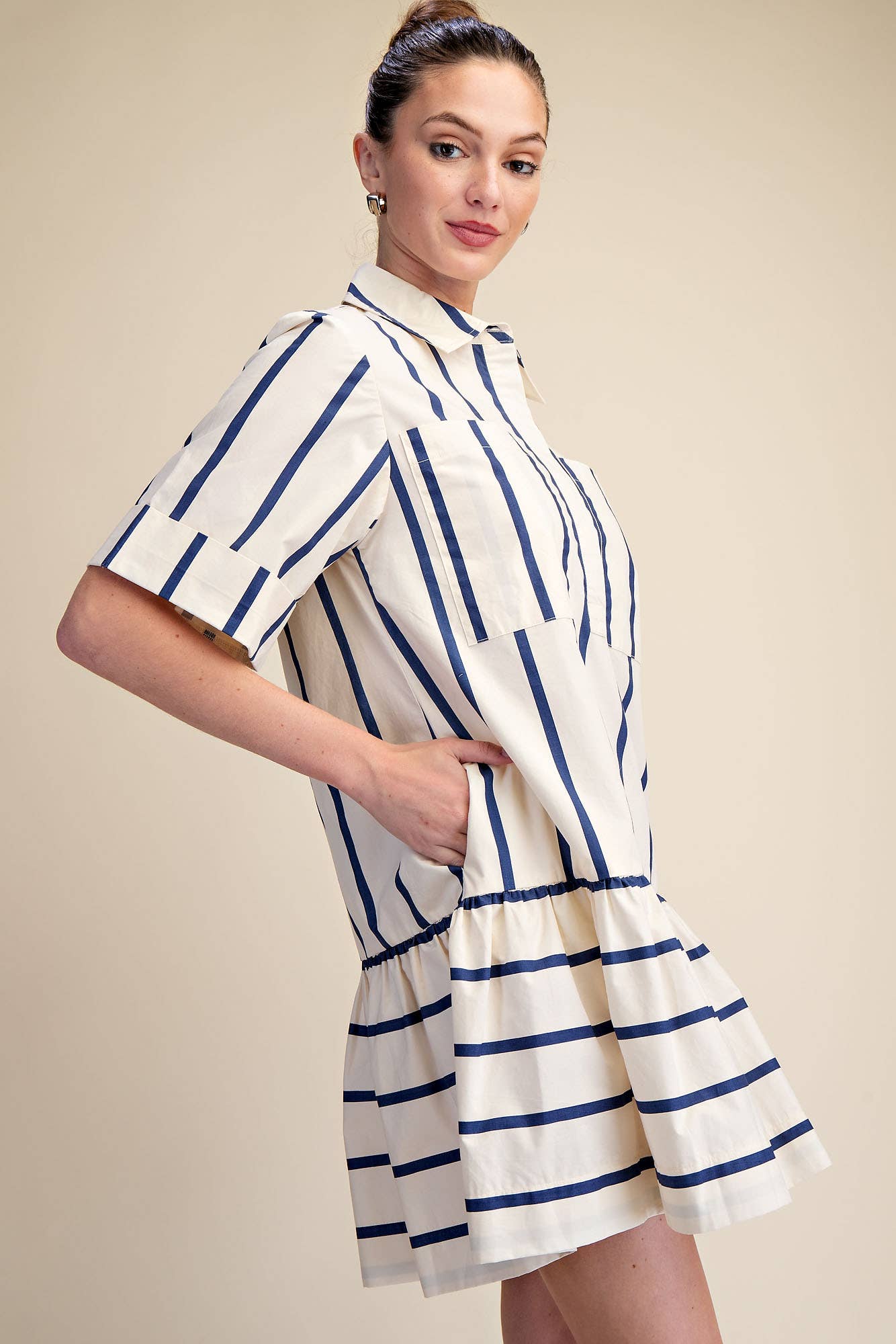Marlowe Stripe Shirt Dress